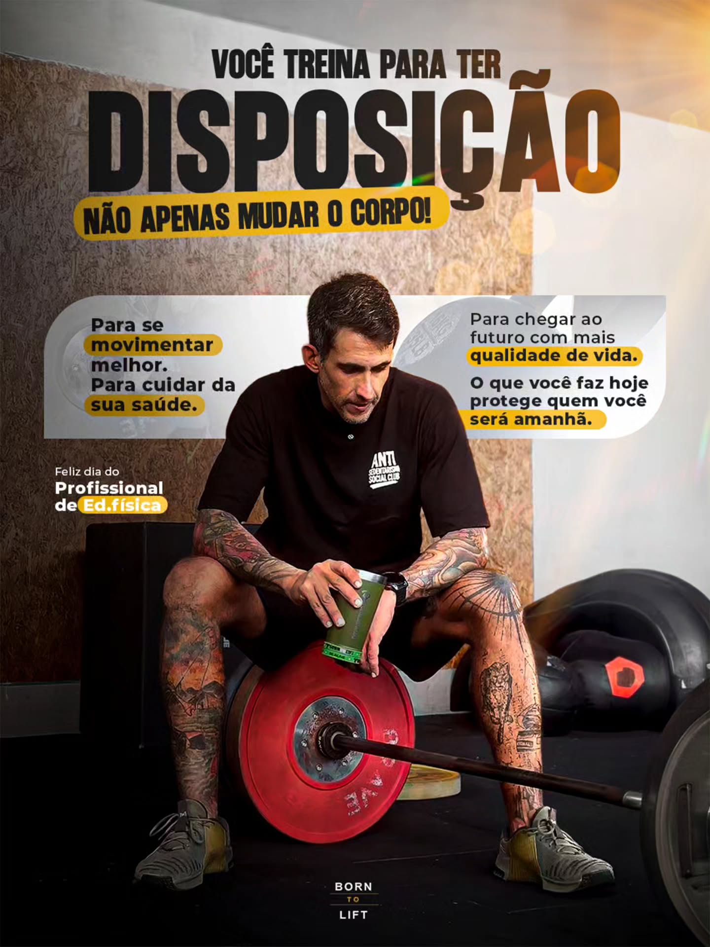 Hoje é dia de quem transforma movimento em saúde, disciplina em evolução e treino em quali…