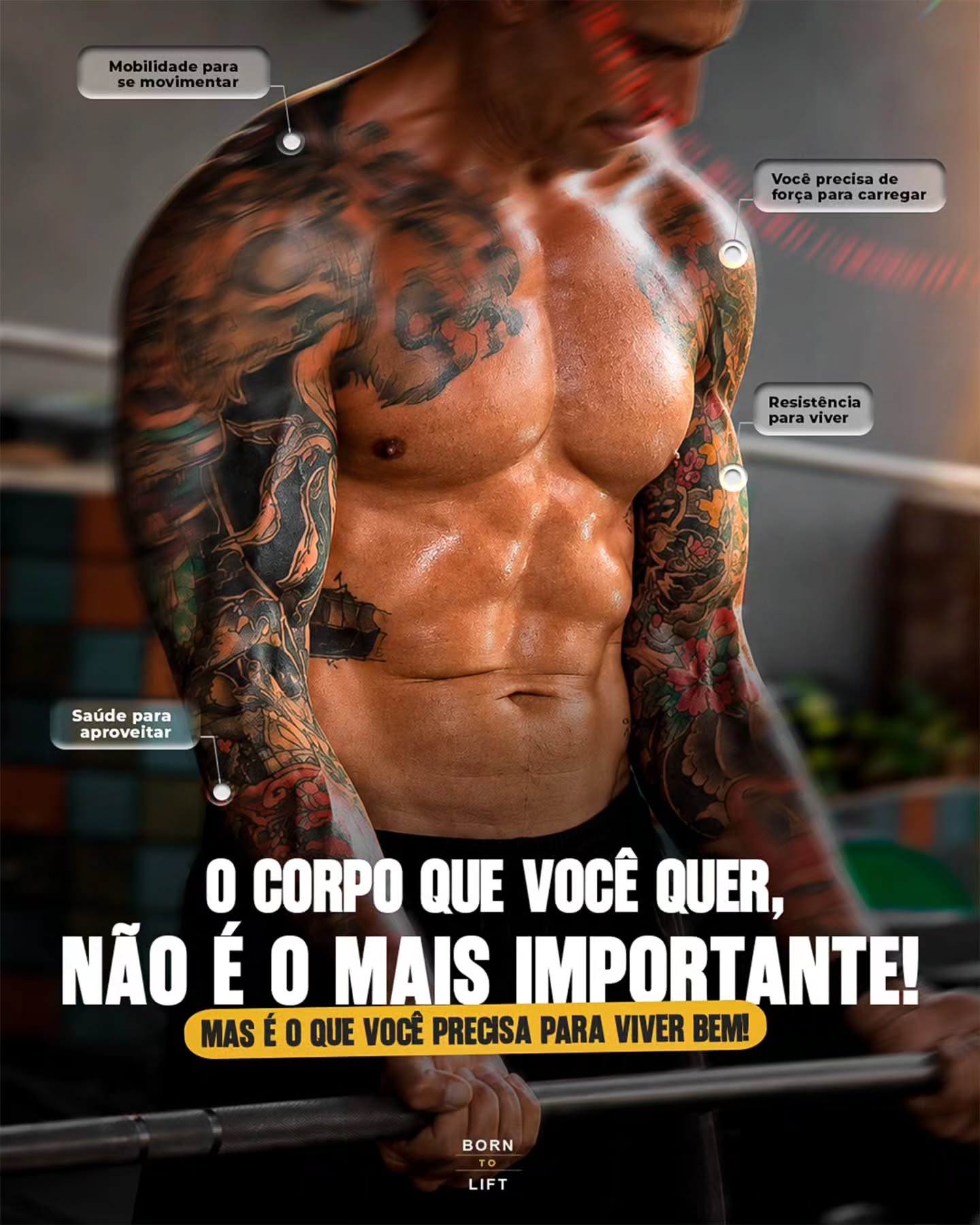 O corpo que você quer pode até chamar atenção. Mas o corpo que você precisa é o que susten…